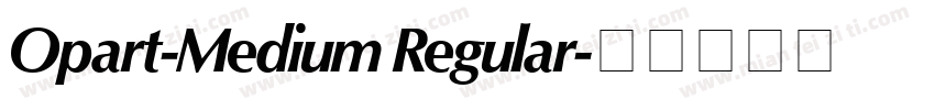 Opart-Medium Regular字体转换